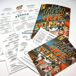 Sample menus